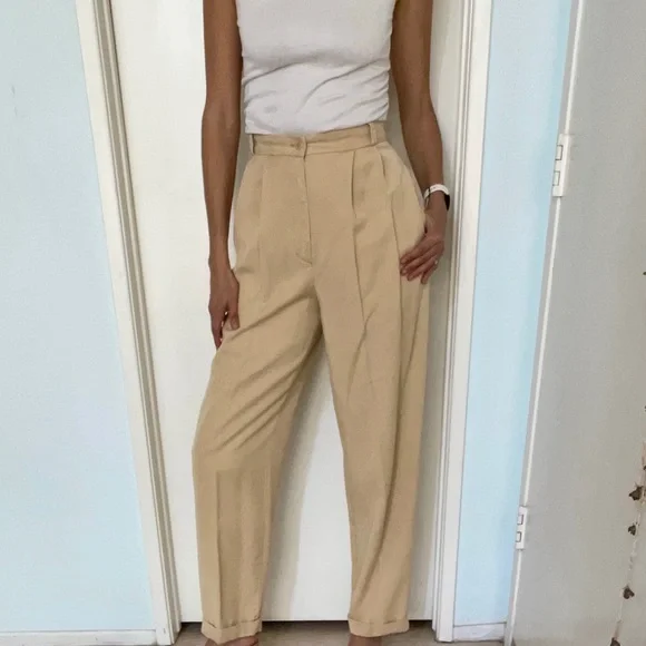 Michael Glasser for Democracy high-waist, pleated trousers, 90s! Classic! - Picture 4 of 9